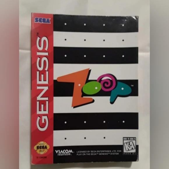 Sega Genesis | Other | Vintage Sega Genesis Zoop Video Game | Poshmark